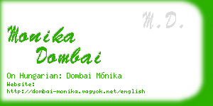 monika dombai business card